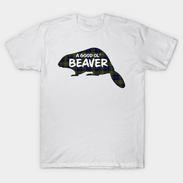 Beaver Critter - MacLaren Plaid T-Shirt by Wright Art